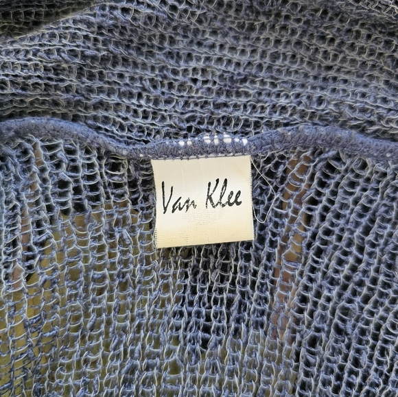 Van Klee Popcorn Knit Longsleeve Cardigan, One Size - Picture 5 of 6